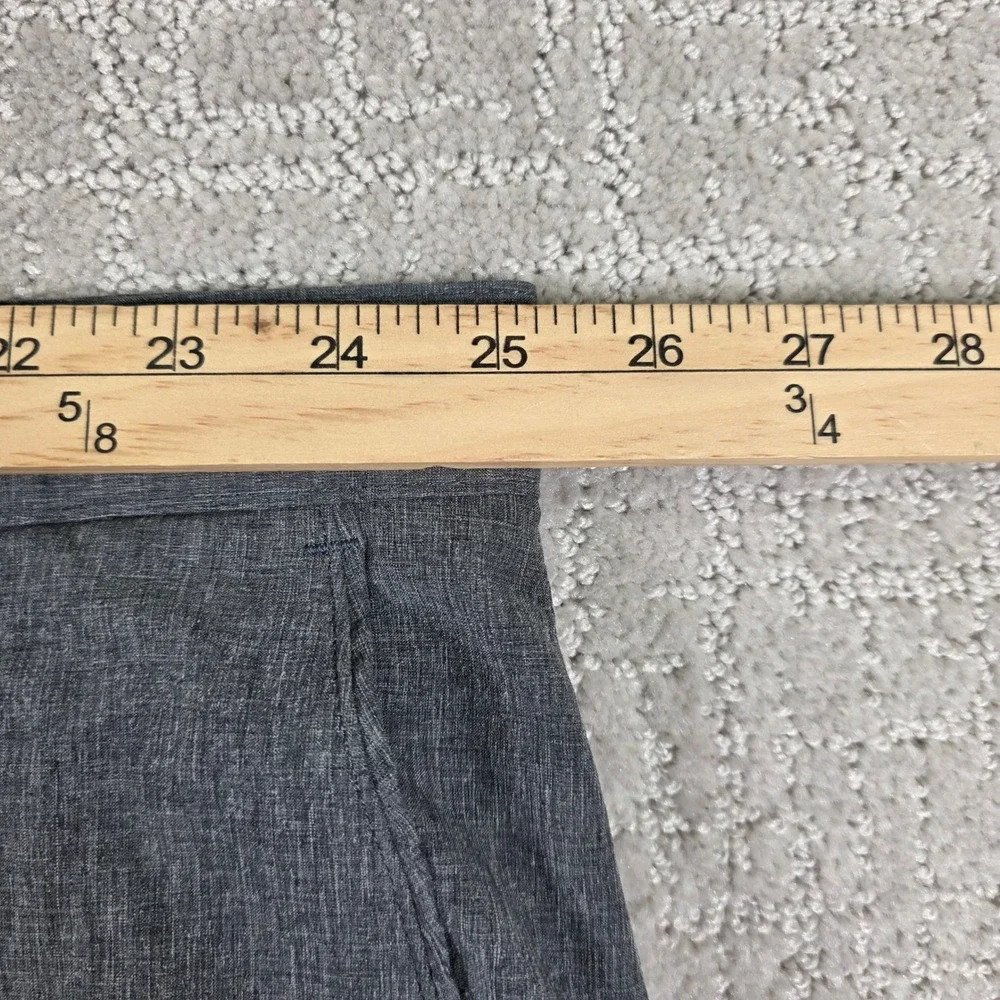 Peter Millar Mens Performance Golf Shorts Grey Heathered Size 50 Stretch Pockets